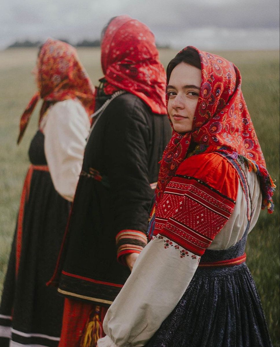 Women in Slavic costumes in Maiduguri