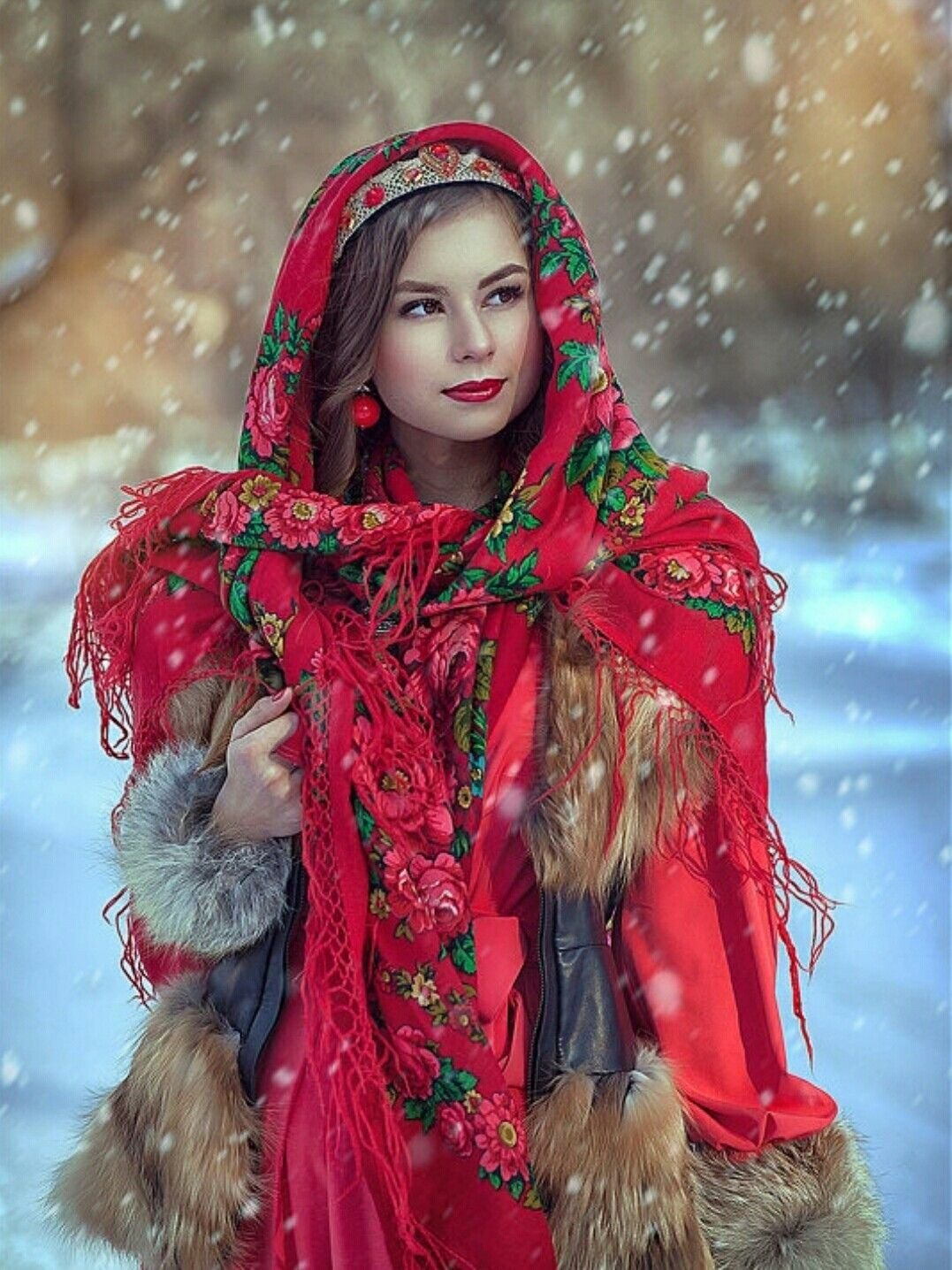 Beautiful girl Women in Slavic costumes in Maiduguri